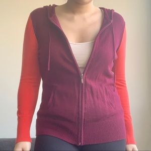 JCPenney Colorblocked Cashmere Blend SweaterJacket